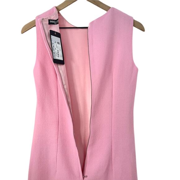 $1,250 Dolce & Gabbana NWT Light Pink Designer Dress Size Italian 38 / US Small - Picture 9 of 15
